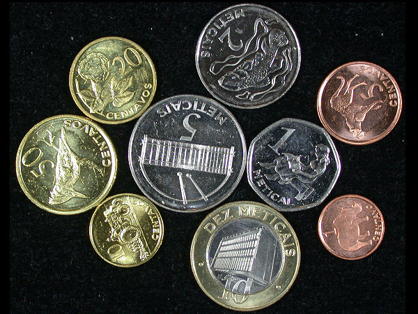 Mozambique Set of 9 Coins